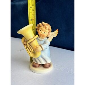 Goebel Angel Figurine With Tuba First Issue 2001 Master Painter Signed